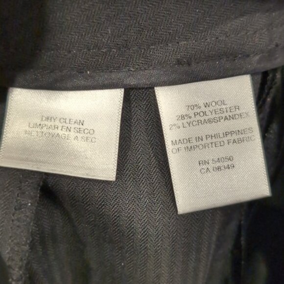 Jones New York Classic Straight Leg Trouser Pants Stretch Wool Business Suiting - Picture 10 of 12